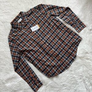 Hagar Men’s Long Sleeve Button-Down Shirt XL Aubergine Multi Fall Colors